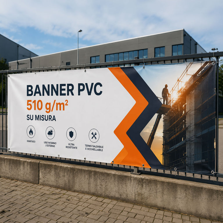Banner PVC 510 g su Misura personalizzato