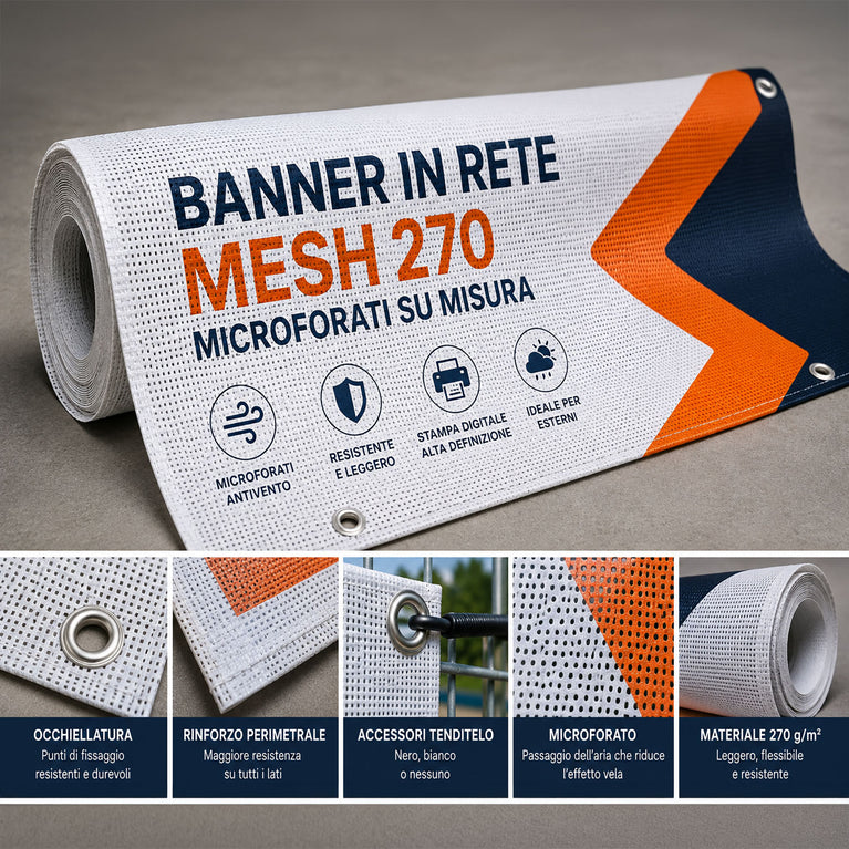 Banner in Rete Mesh 270 Microforati