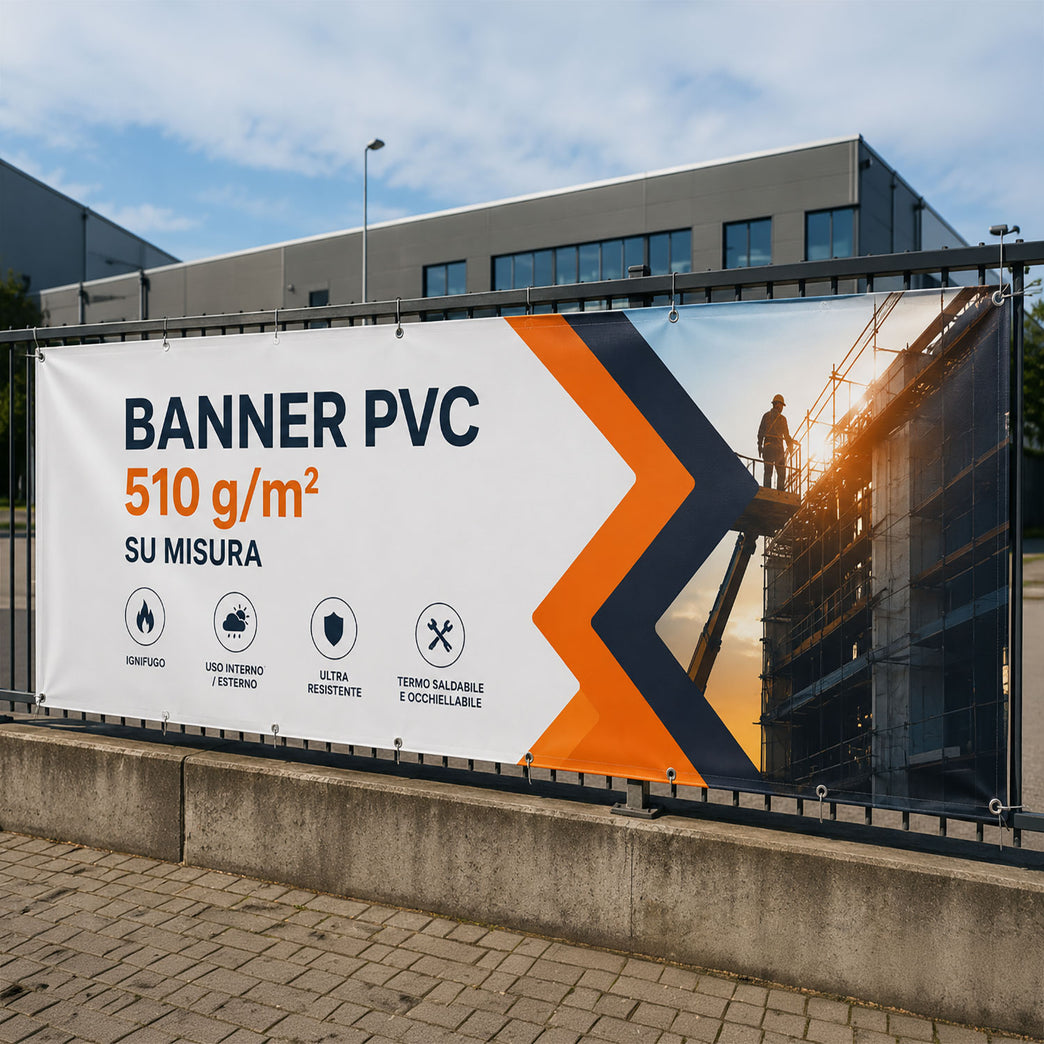 Banner PVC 510 g su Misura personalizzato