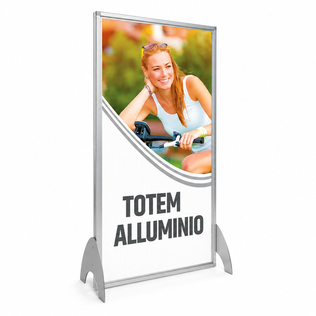 Totem Alluminio per Interni personalizzato